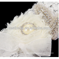 Brautkleid Rhinestone Appliques Kristall Appliques Weiß Sexy Hochzeit Strumpfband